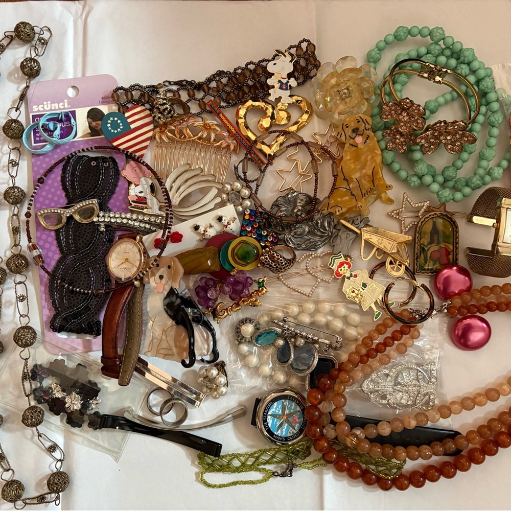 Vintage Costume Jewelry Box Assortment